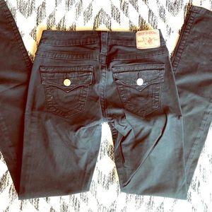 Soft Black True Religion Pants Size 26
